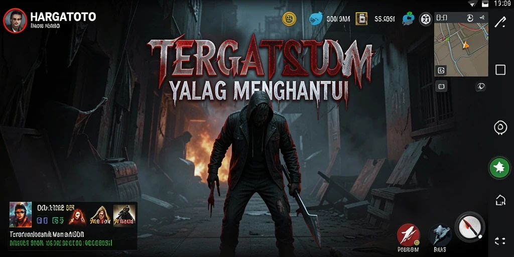 Screenshot menampilkan gameplay HARGATOTO yang menegangkan dan atmosfer horor.
