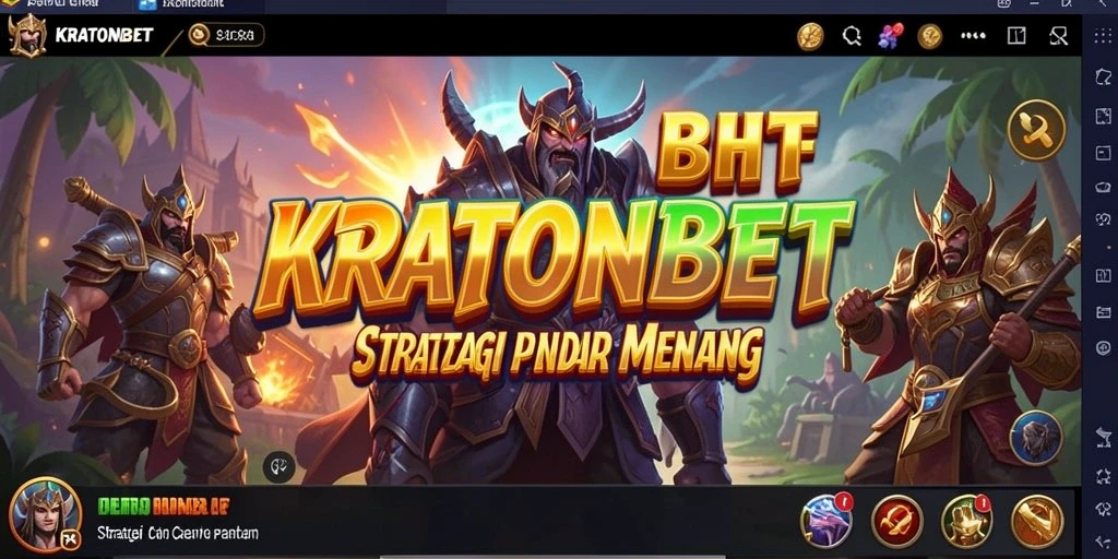 Tampilan strategi permainan KRATONBET yang menarik dan mendebarkan.