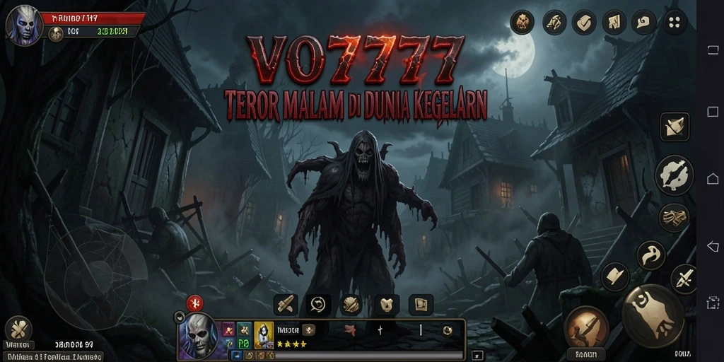 Gameplay menyeramkan VO777 dalam suasana kegelapan yang mencekam.